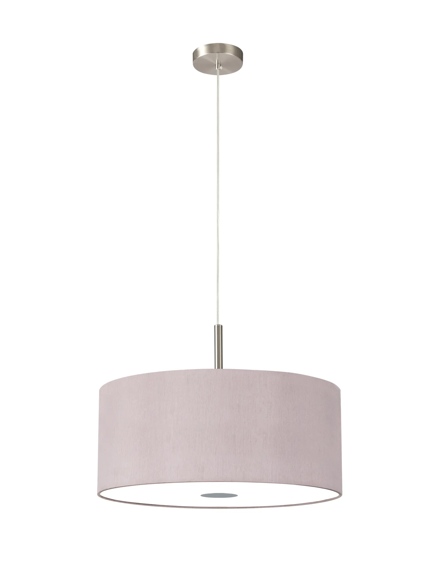 Baymont 50cm 3 Light Pendant Satin Nickel, Taupe/Halo Gold, Frosted Diffuser DK0449  Deco Baymont SN TA